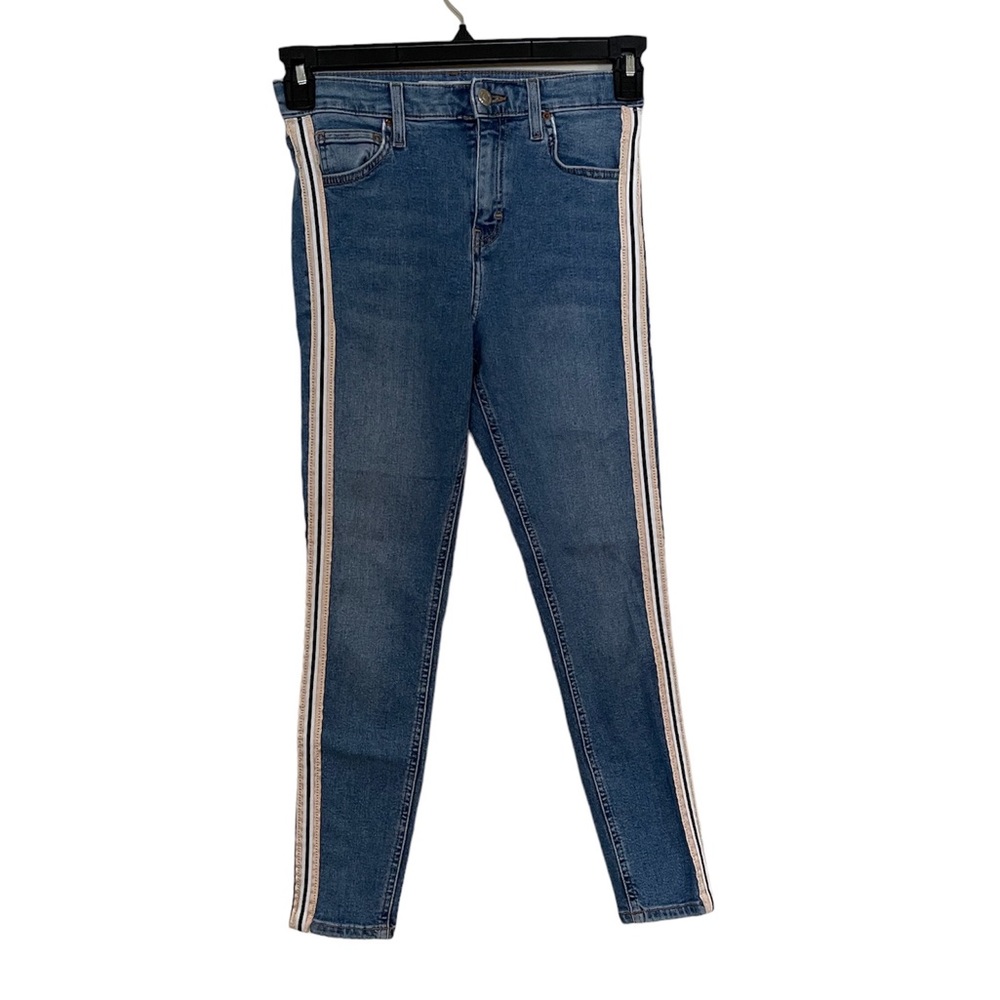 Topshop Jeans Mid Rise Wais Color Blue Size 28